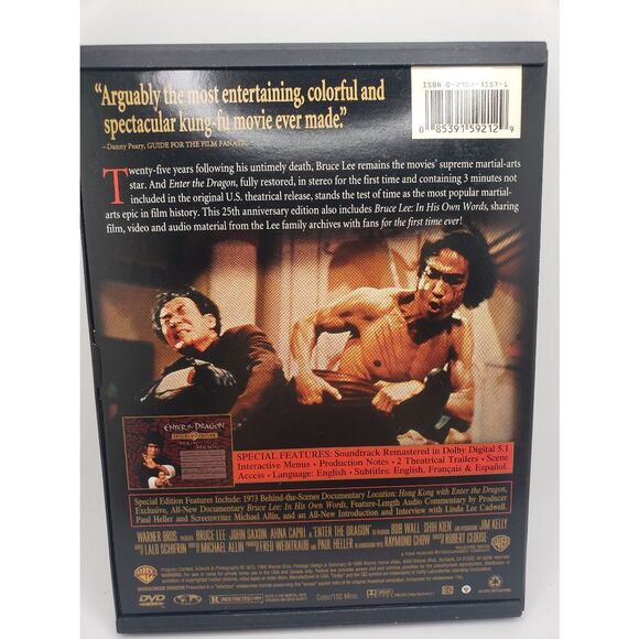 special edition Bruce lee Enter the Dragon DVD - Picture 2 of 3